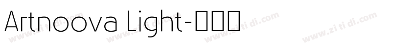 Artnoova Light字体转换